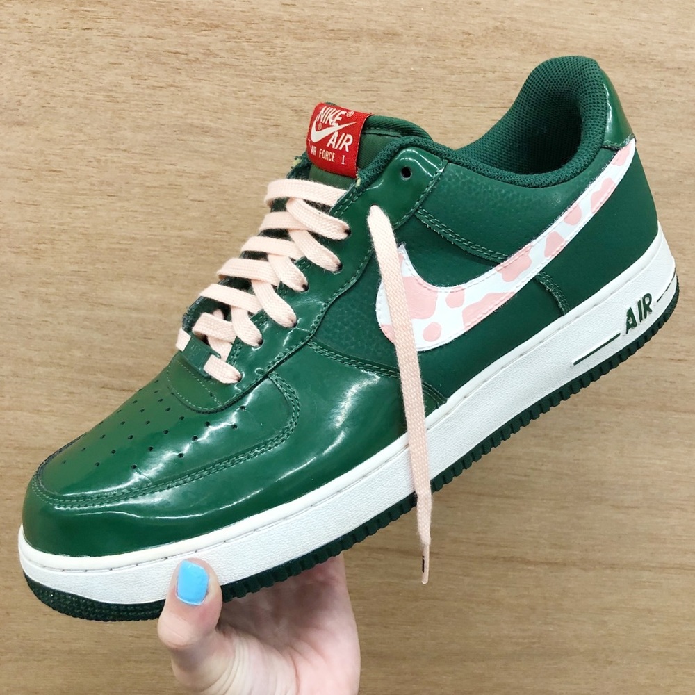 Nike Air Force Low Gorge Green Custom - Picture 2 of 6